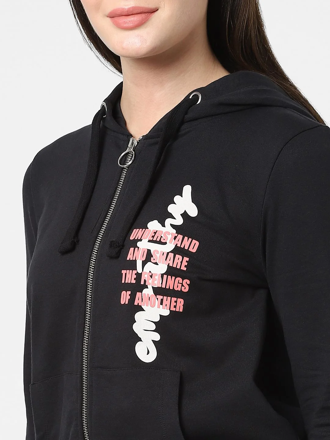 Black Graphic Print Sweatshirt - Image 4