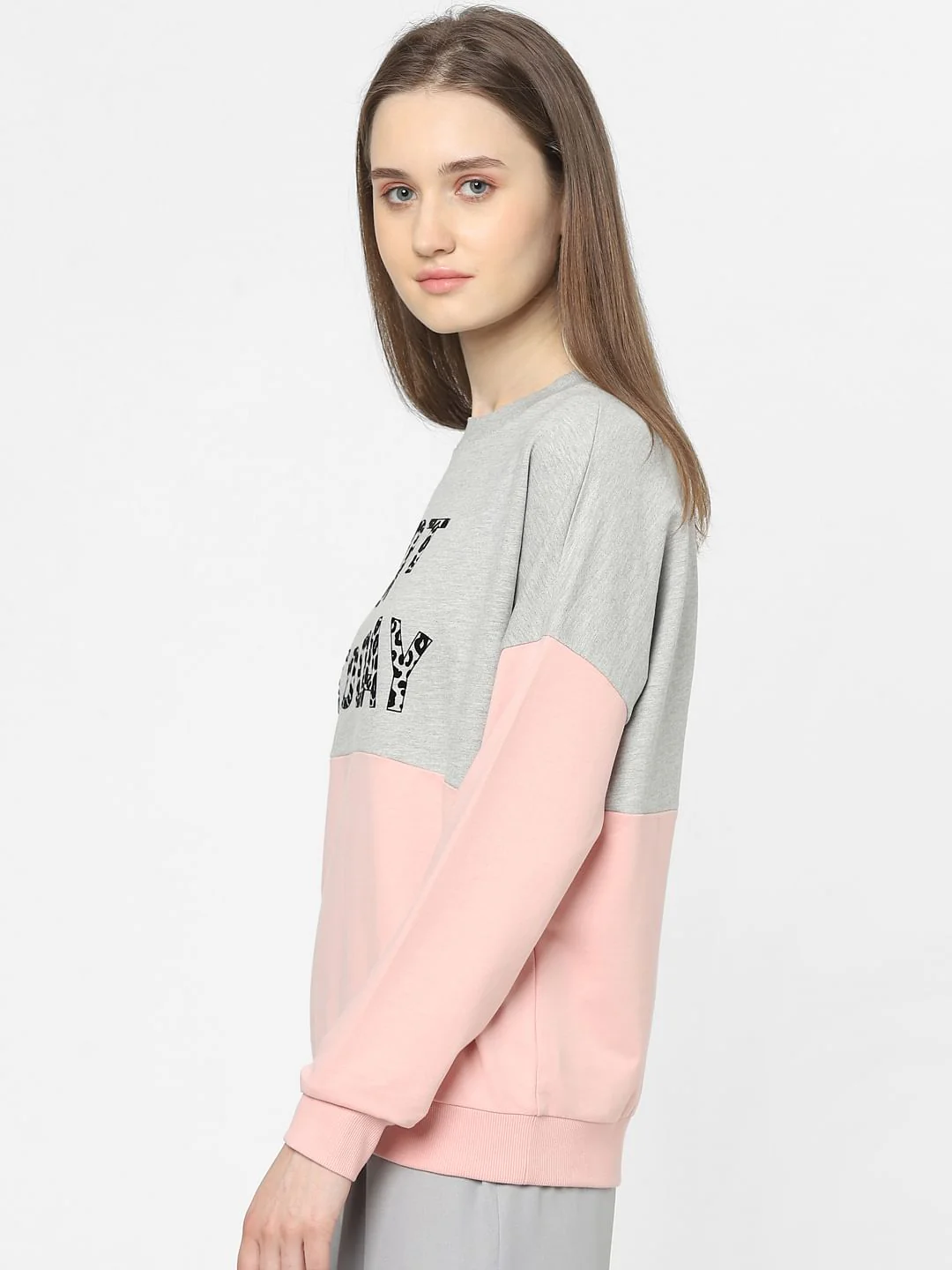 Pink Colourblocked Sweatshirt - Image 2
