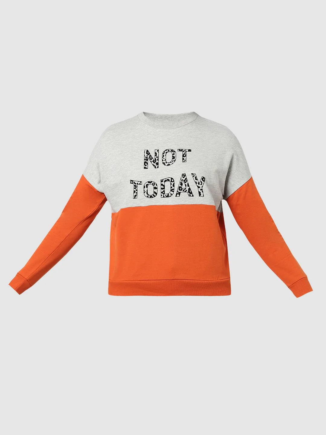 Orange Colourblocked Sweatshirt - Image 6