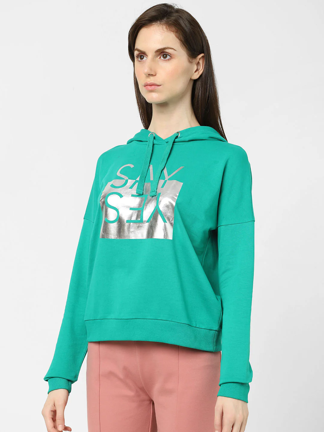 Green Hooded Sweatshirt - Image 2
