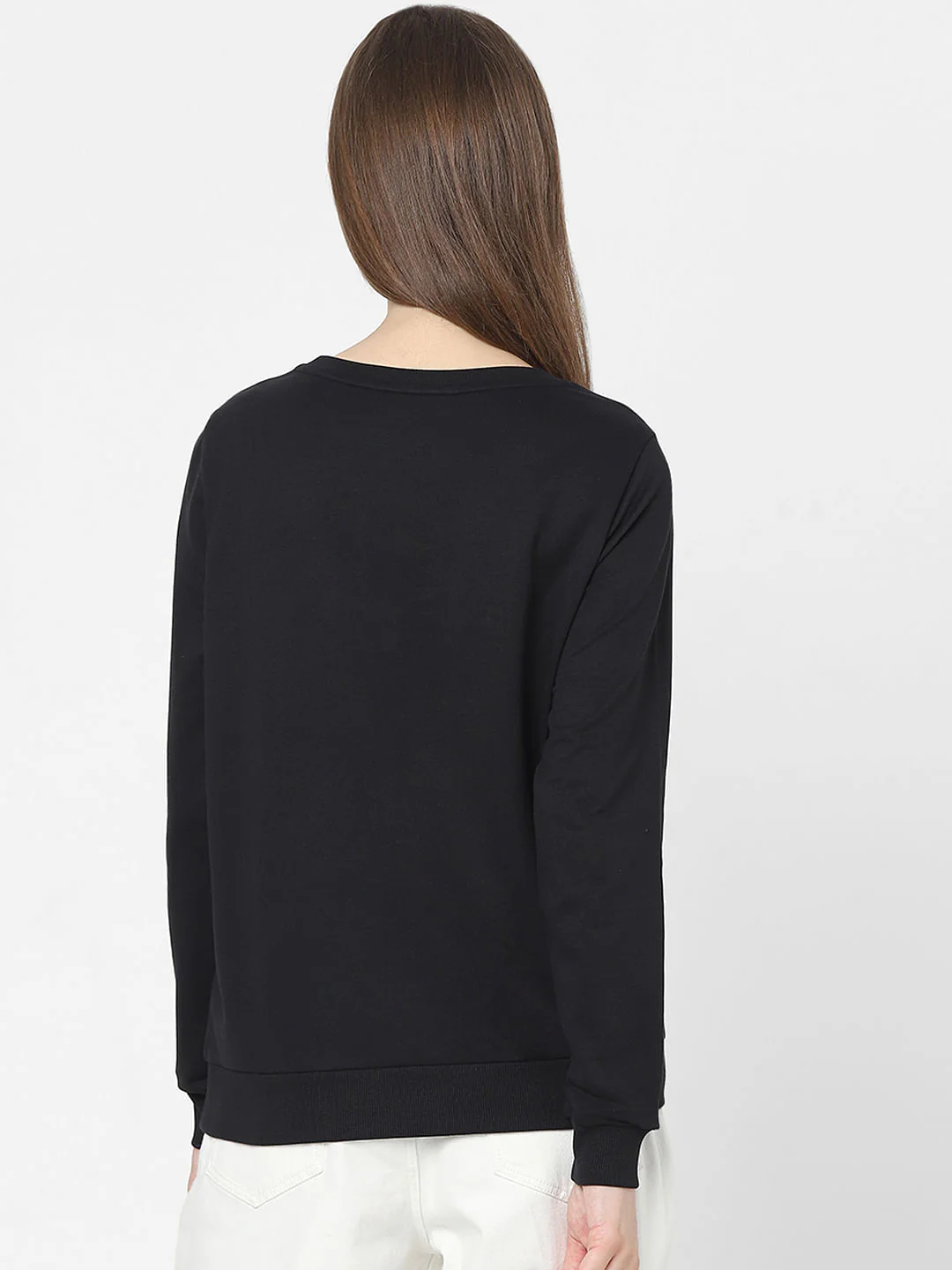 Black Graphic Print Sweatshirt - Image 3