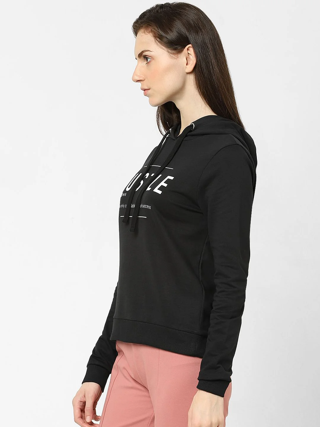 Black Typographic Print Sweatshirt - Image 2