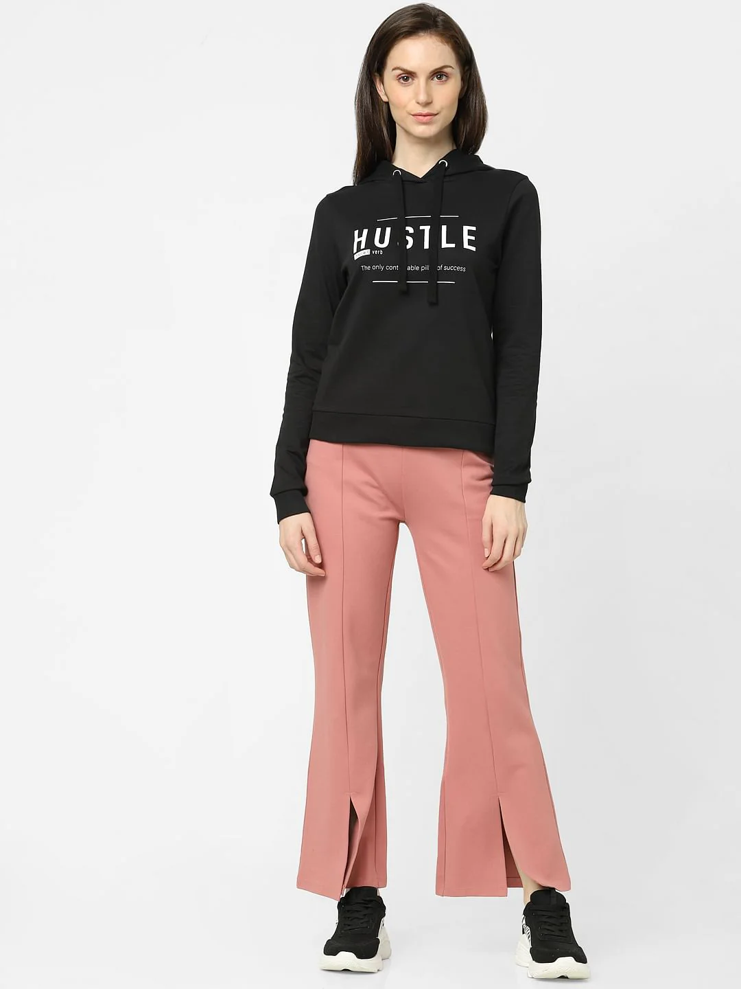 Black Typographic Print Sweatshirt - Image 4
