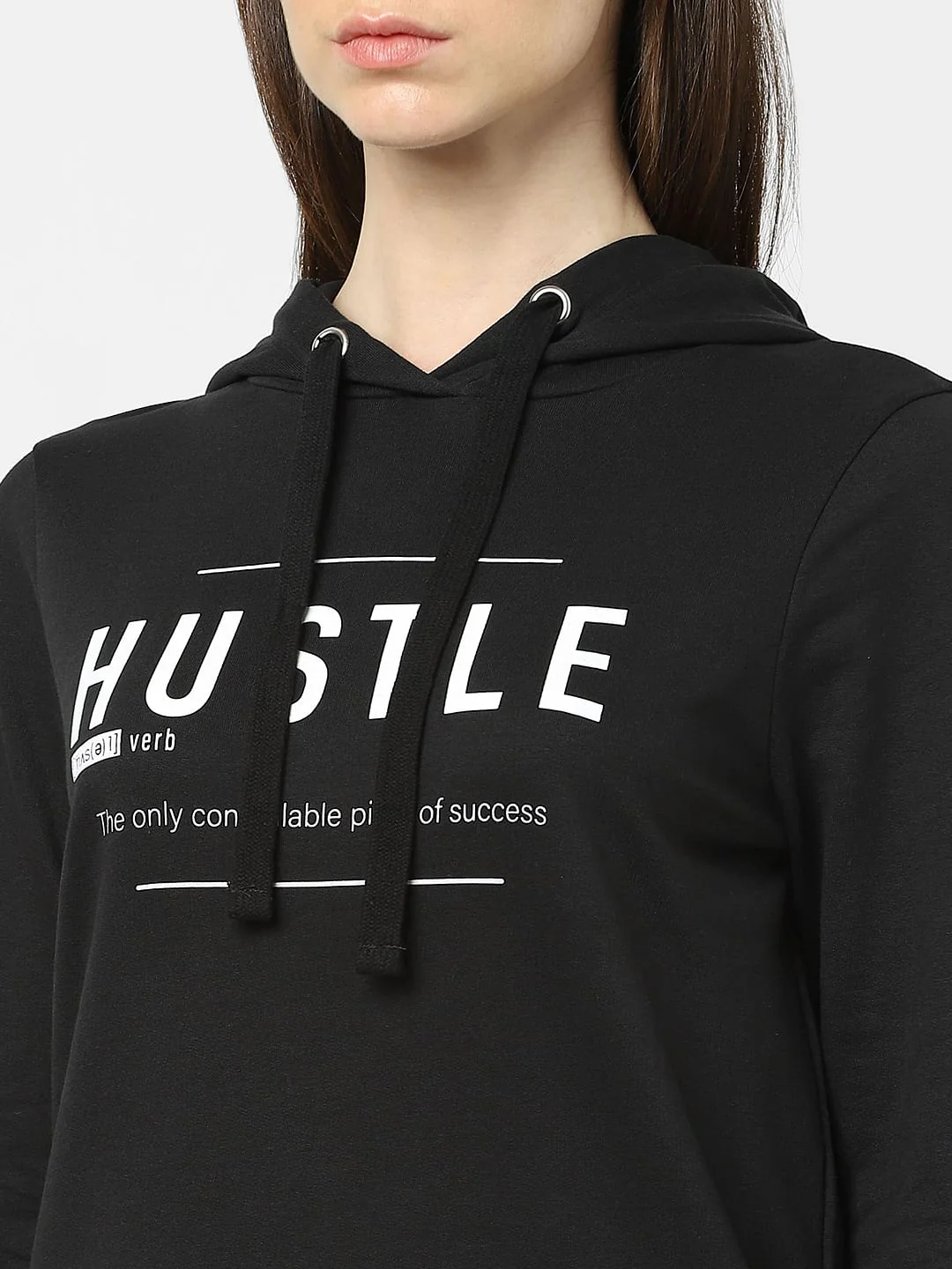 Black Typographic Print Sweatshirt - Image 5