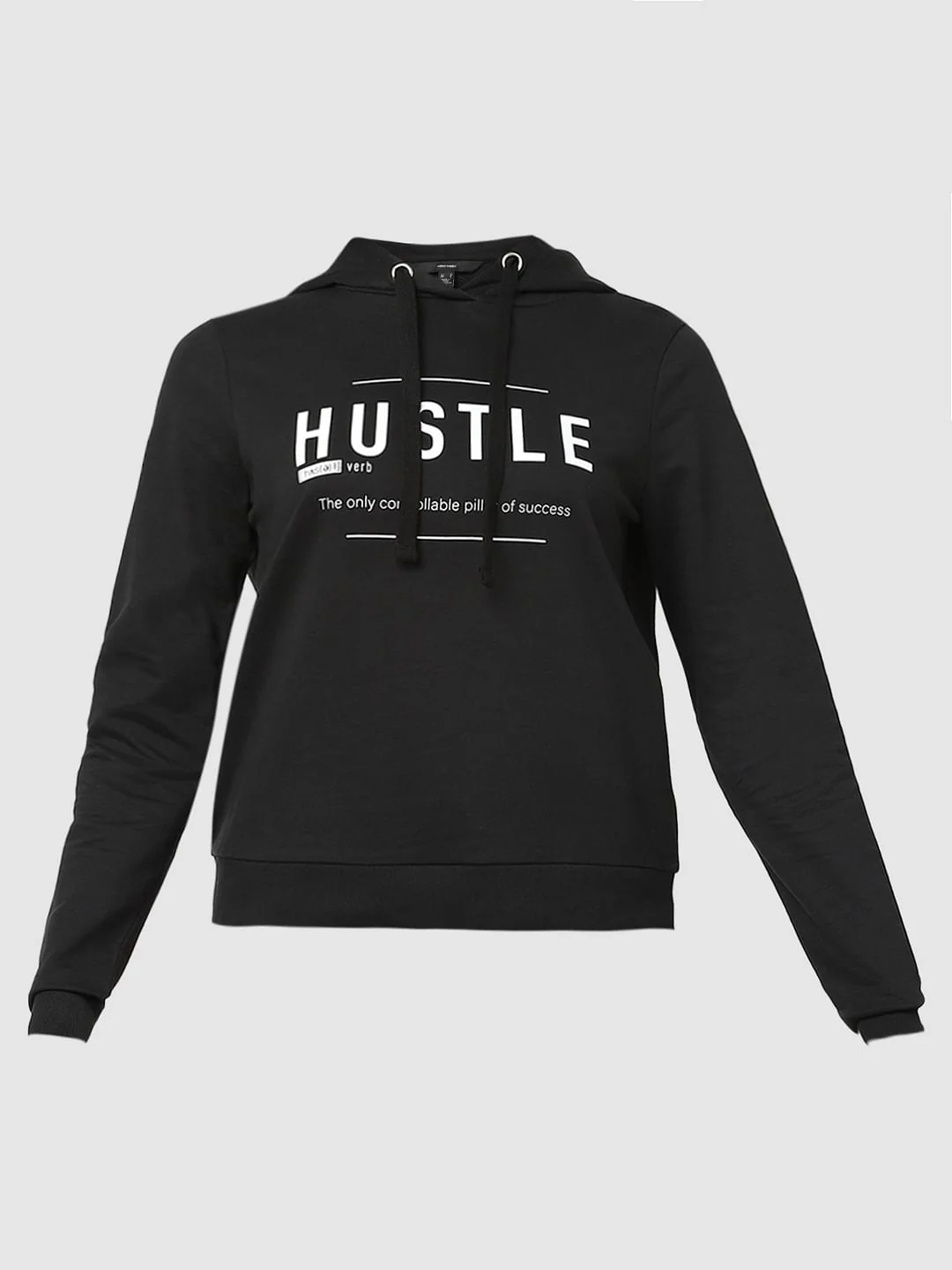 Black Typographic Print Sweatshirt - Image 6