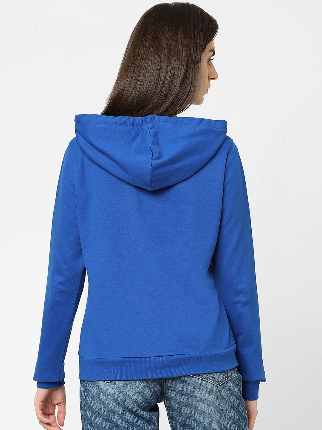 Blue Typographic Print Sweatshirt - Image 3