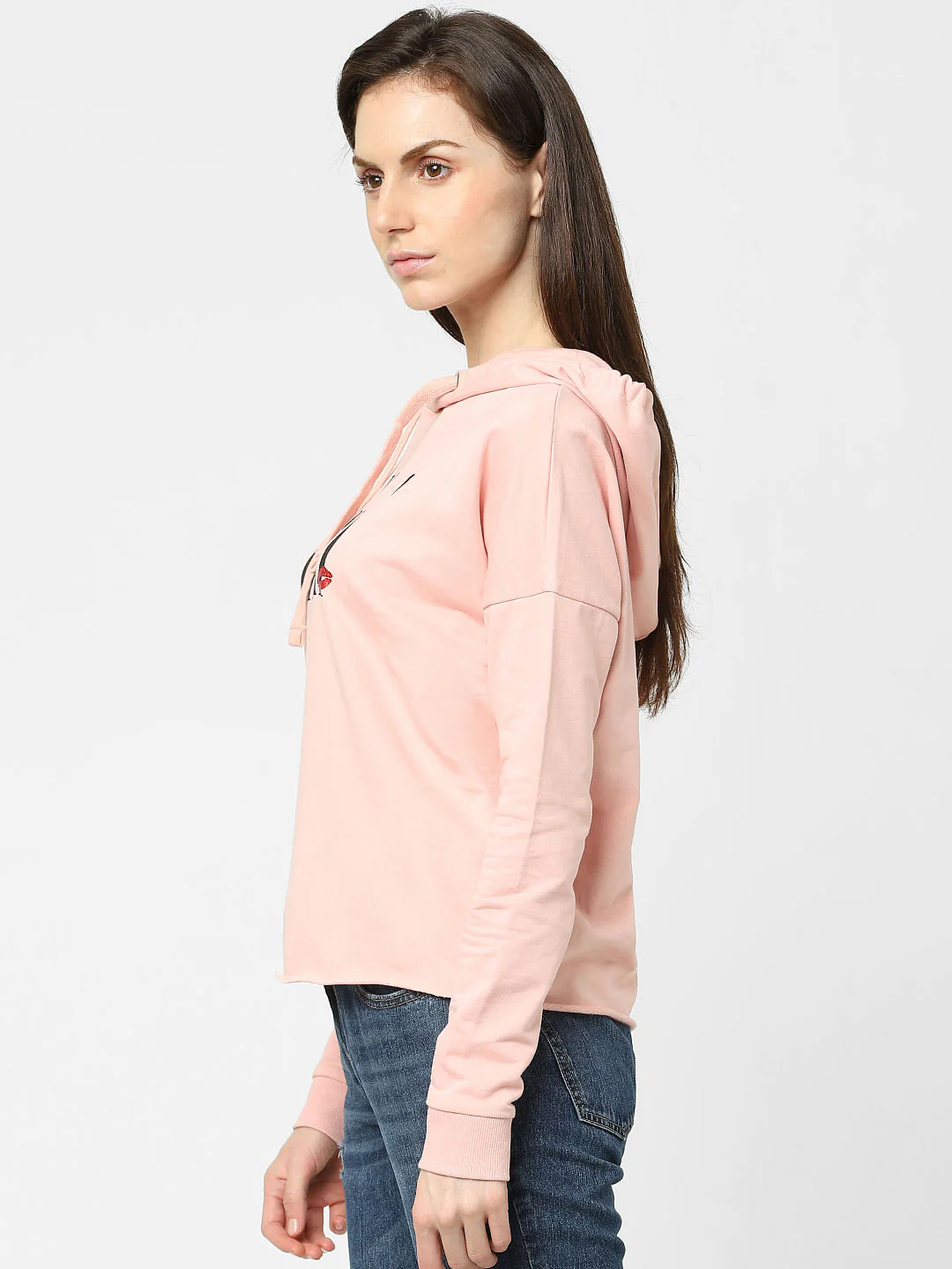Pink Typographic Print Sweatshirt - Image 2