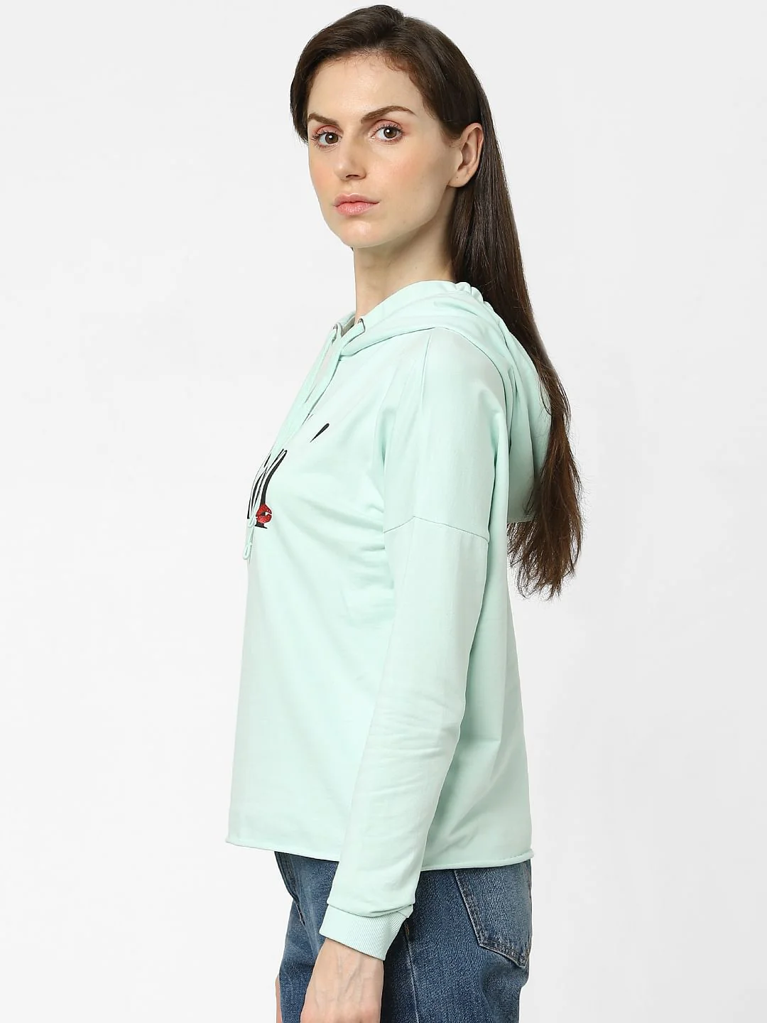 Blue Typographic Print Sweatshirt - Image 2