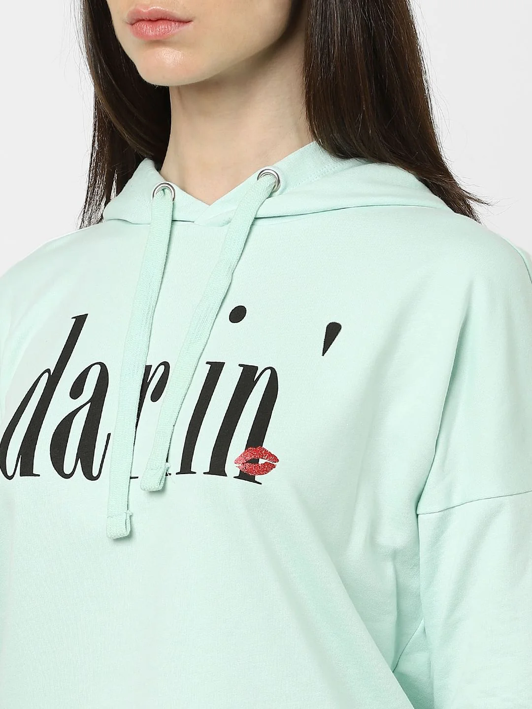 Blue Typographic Print Sweatshirt - Image 5
