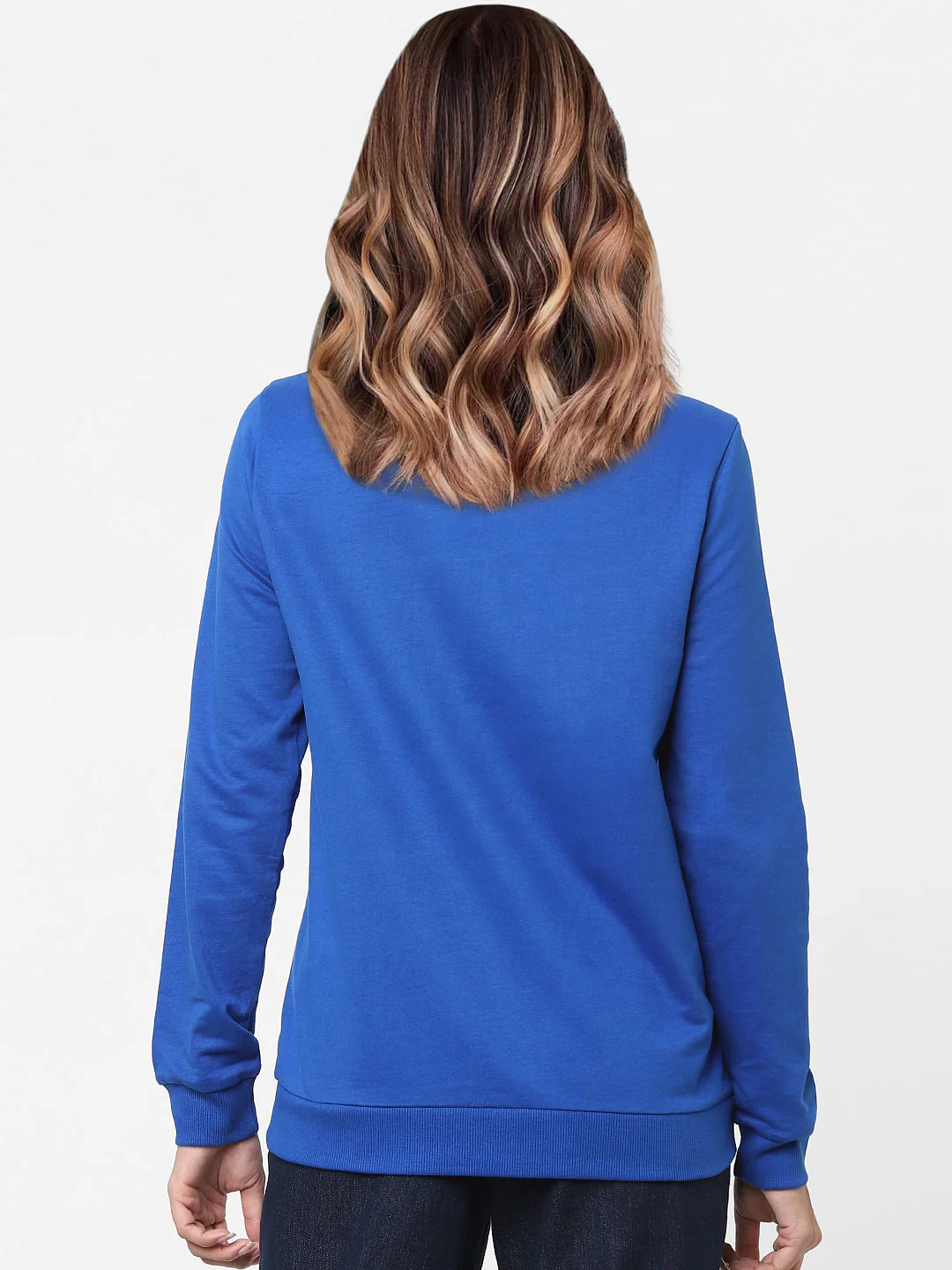 Dark Blue Graphic Print Sweatshirt - Image 3