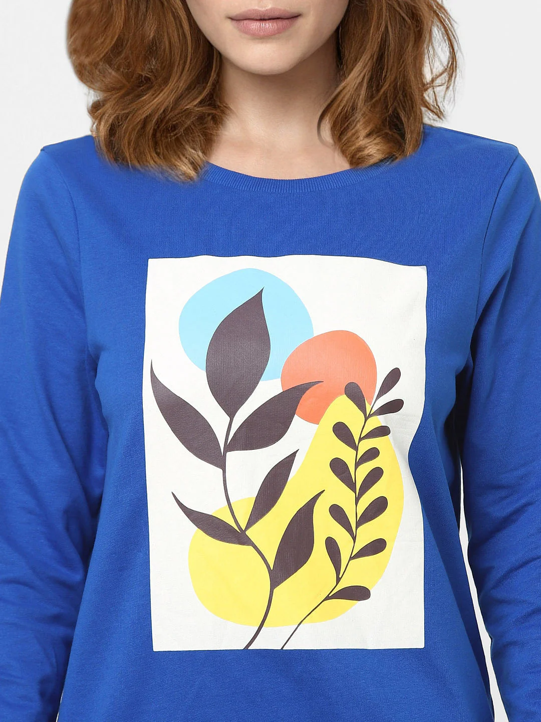 Dark Blue Graphic Print Sweatshirt - Image 5