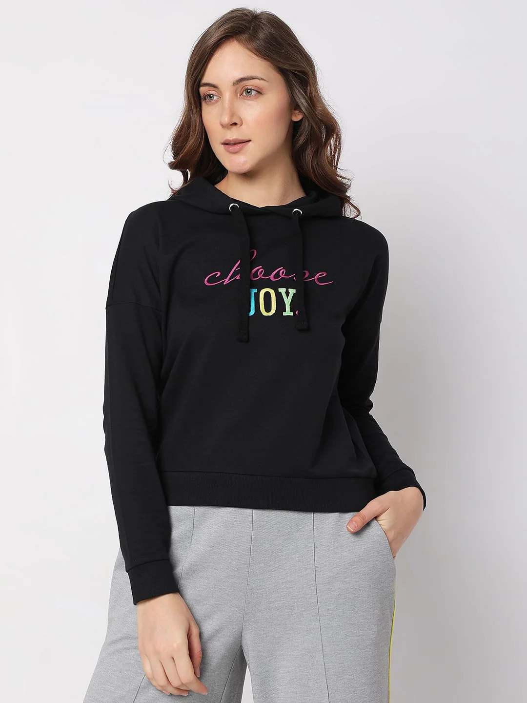 Black Hooded Sweatshirt - Image 2