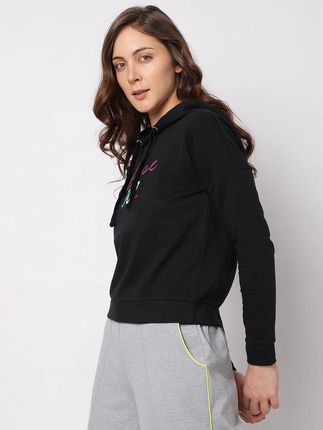 Black Hooded Sweatshirt - Image 3