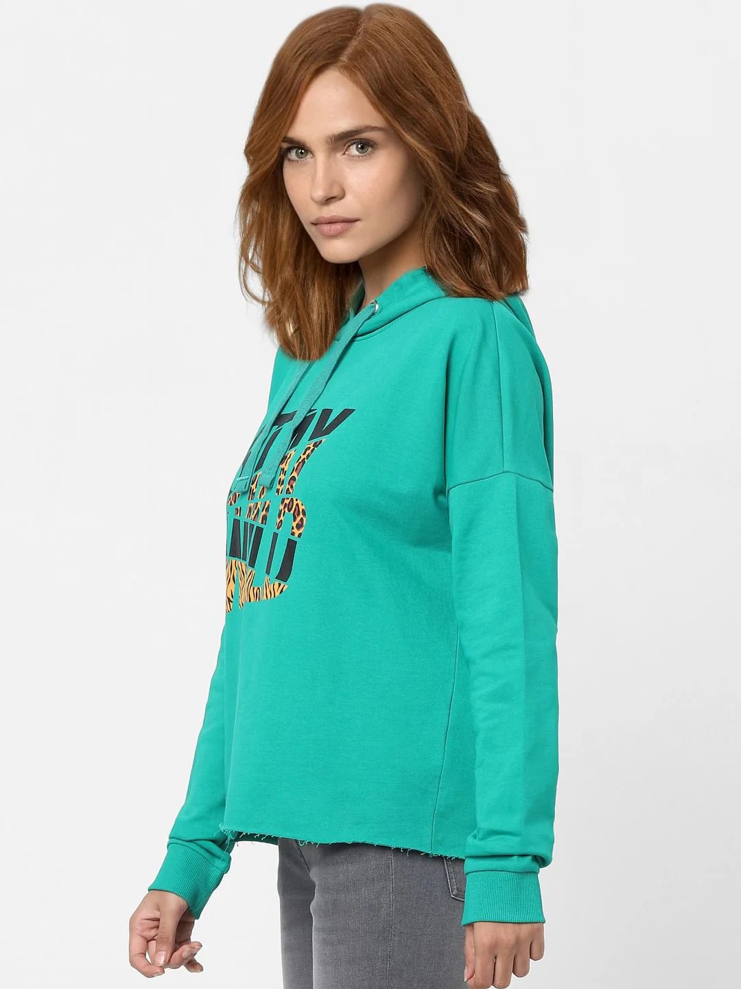 Green Typographic Print Sweatshirt - Image 2