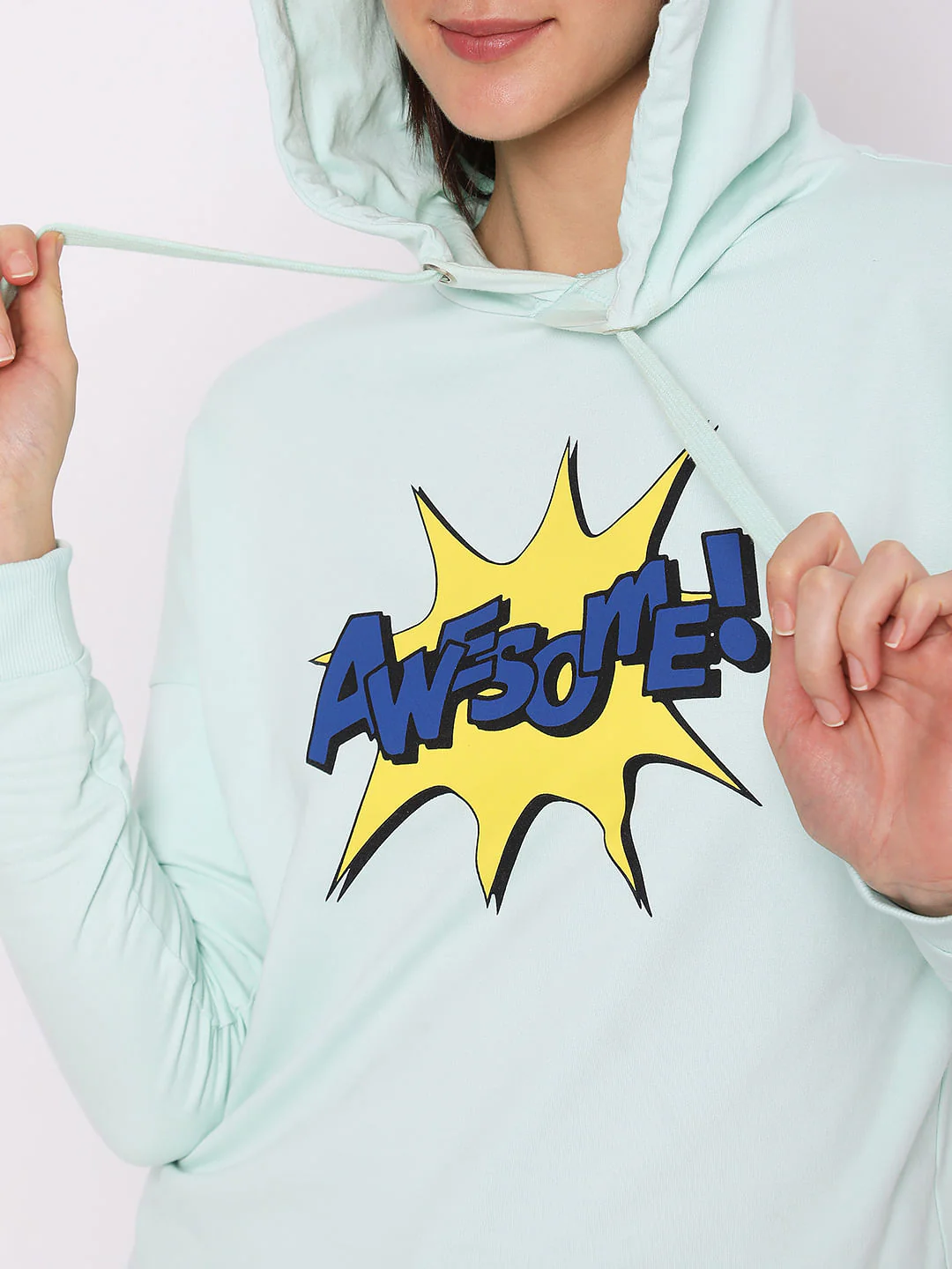 Blue Typographic Print Sweatshirt - Image 5