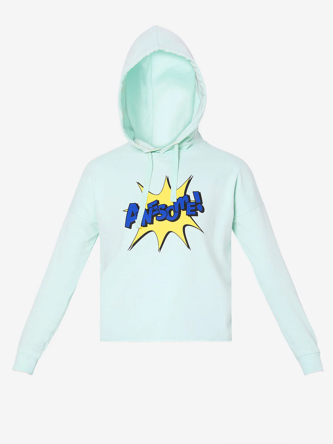 Blue Typographic Print Sweatshirt - Image 6