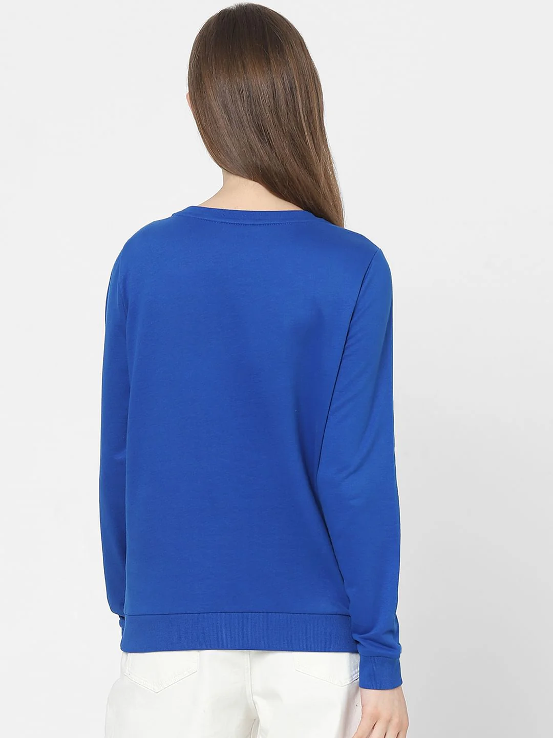 Blue Typographic Print Sweatshirt - Image 3