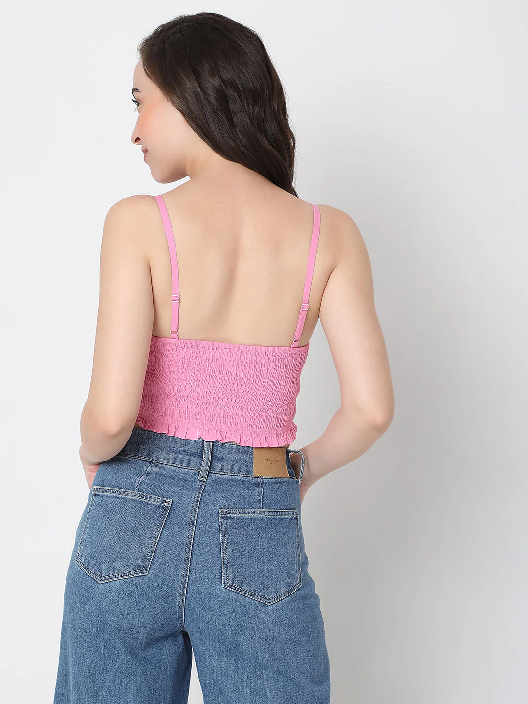 Pink Strappy Crop Top - Image 4