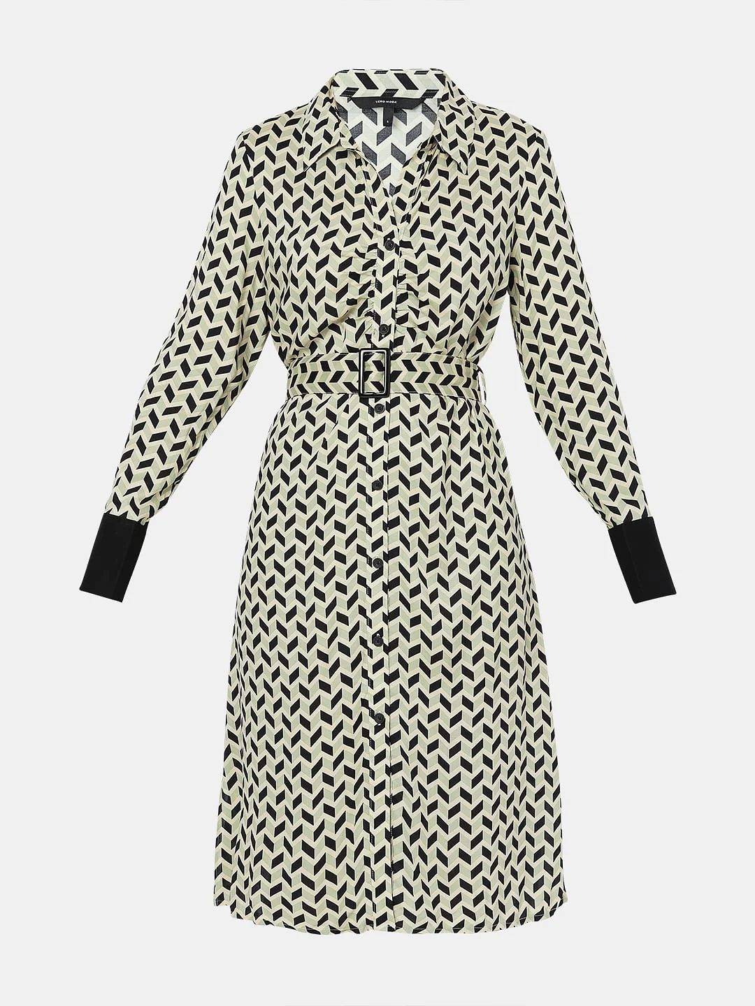 Off-White Printed Shirt Dress - Image 6