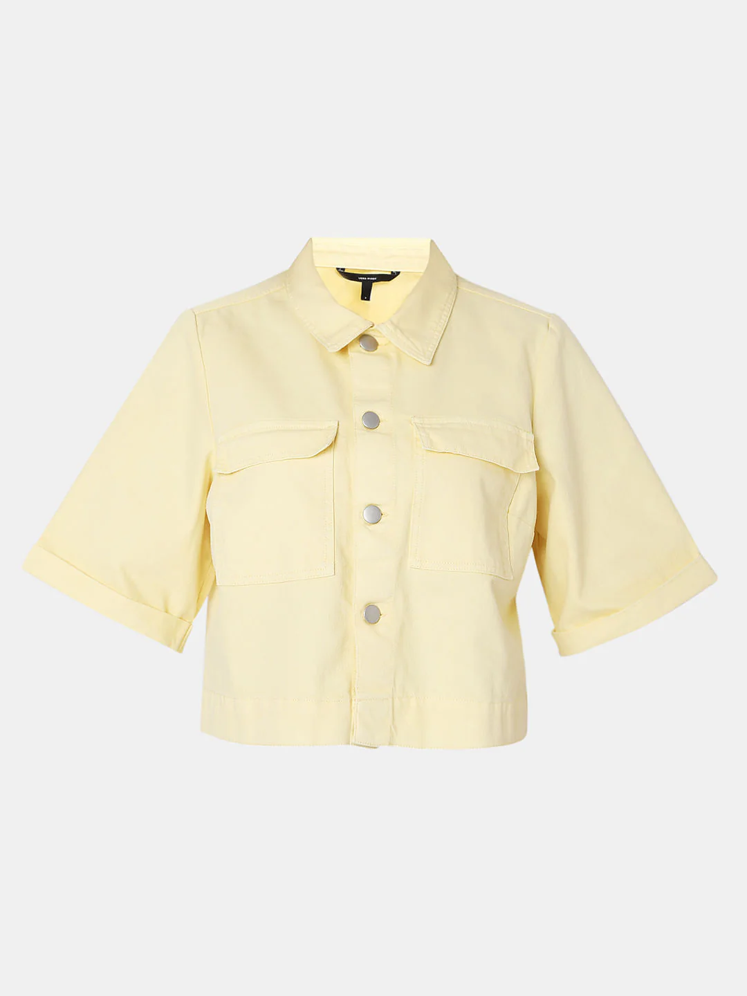 Yellow Cropped Shirt - Image 7