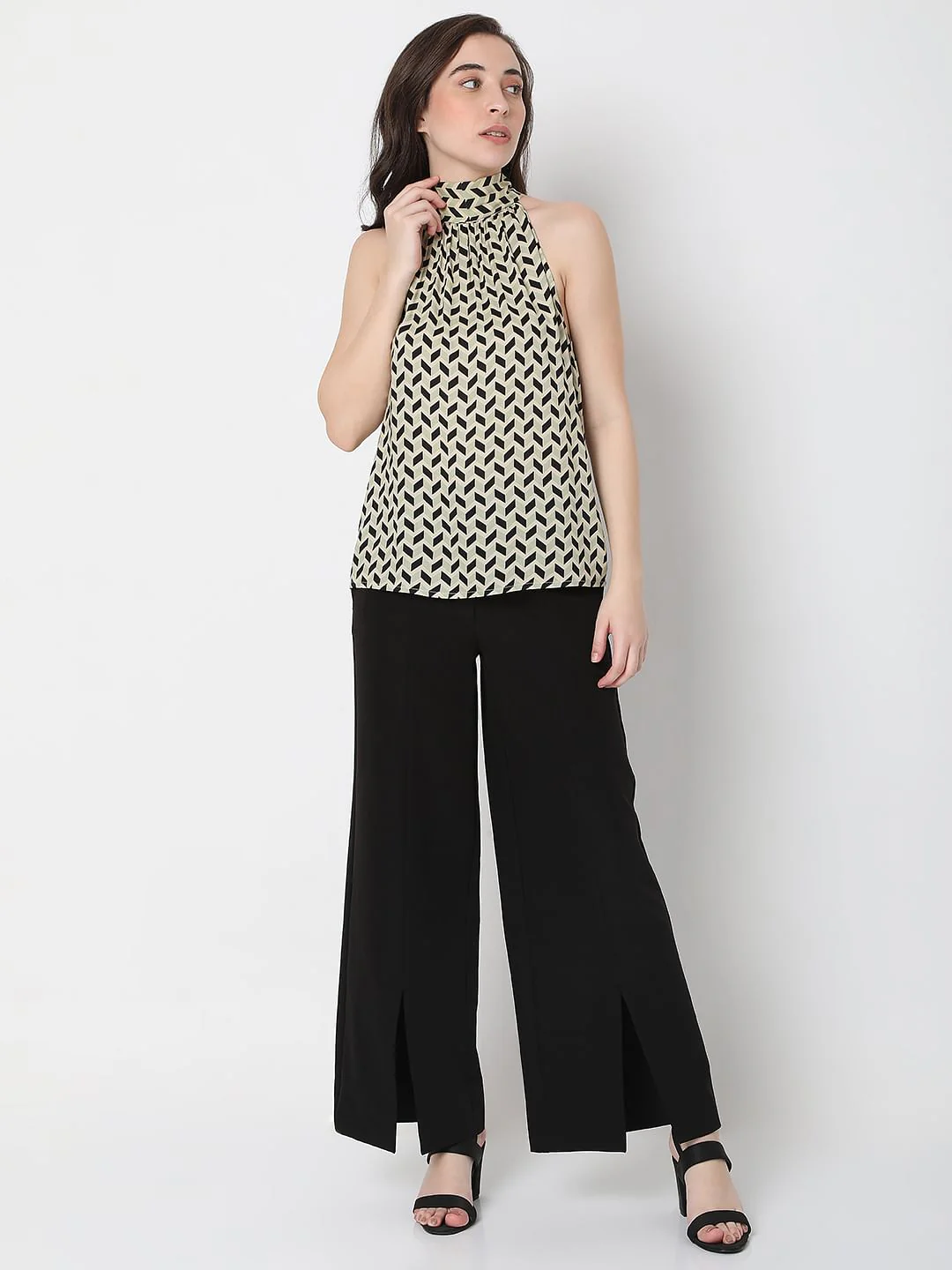 Beige Halter Neck Top - Image 5