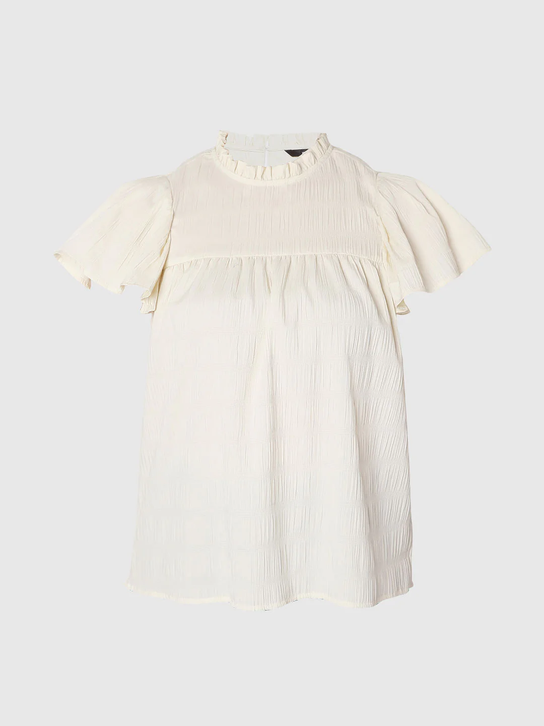 Beige Ruffle Sleeves Top - Image 7
