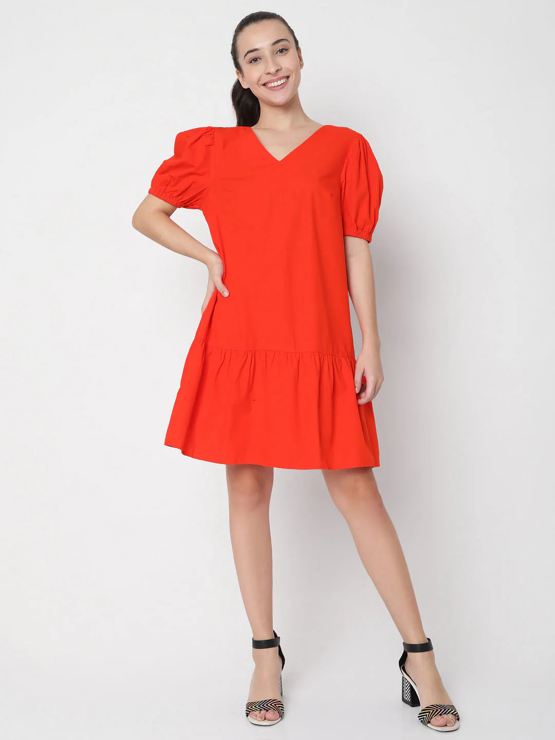 Red Shift Dress - Image 5