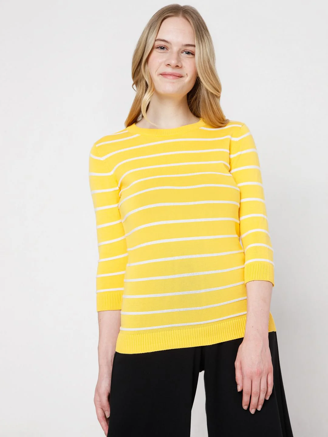 Yellow Striped Pullover - Image 2