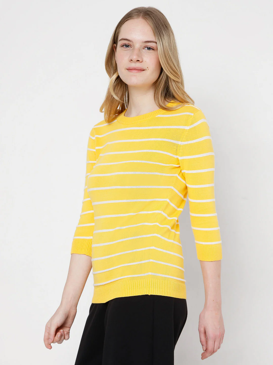 Yellow Striped Pullover - Image 3