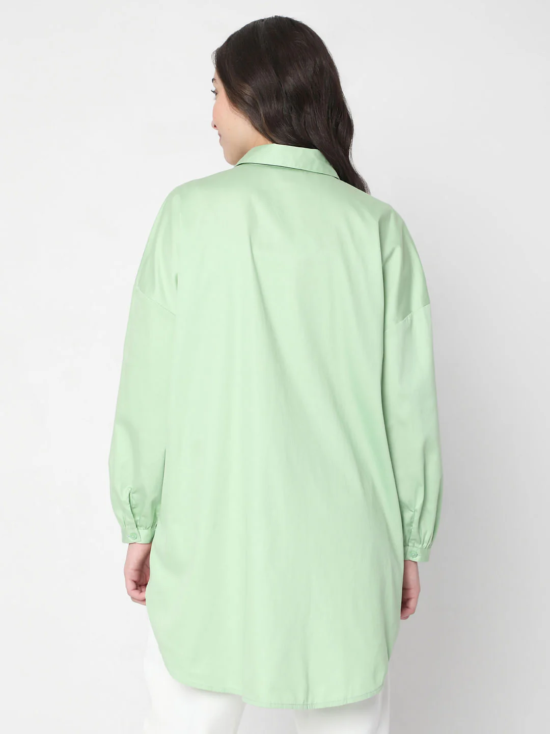 Green High Low Shirt - Image 4