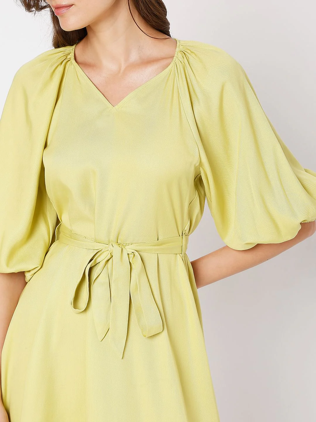Green Tiered Midi Dress - Image 6