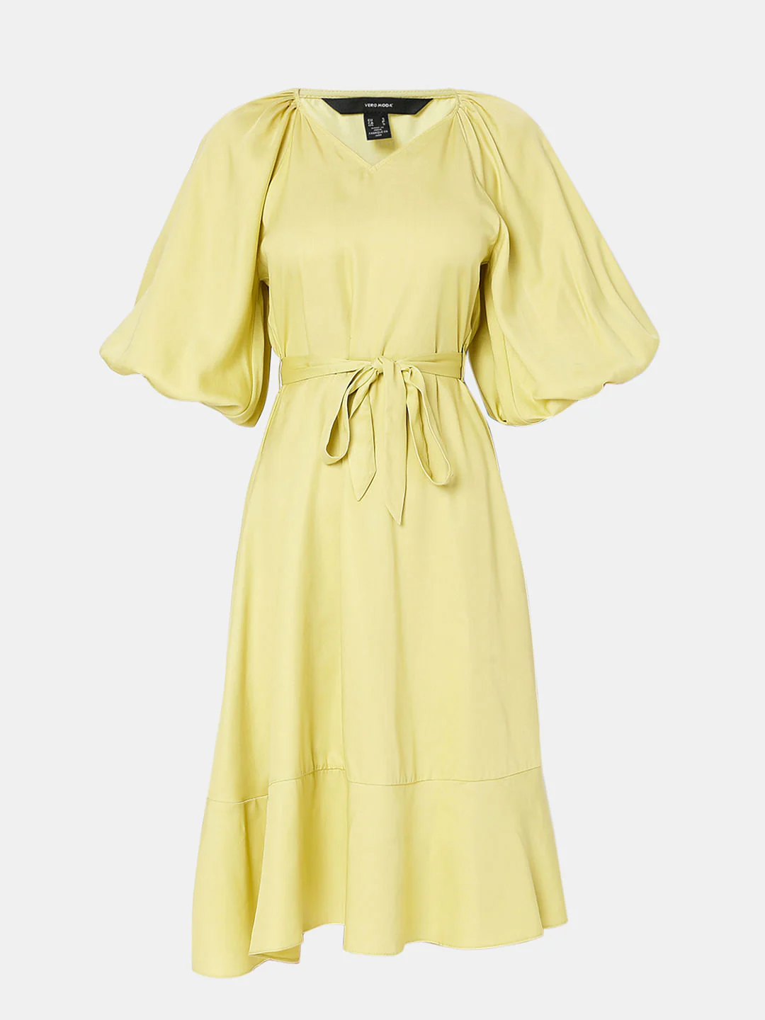 Green Tiered Midi Dress - Image 7