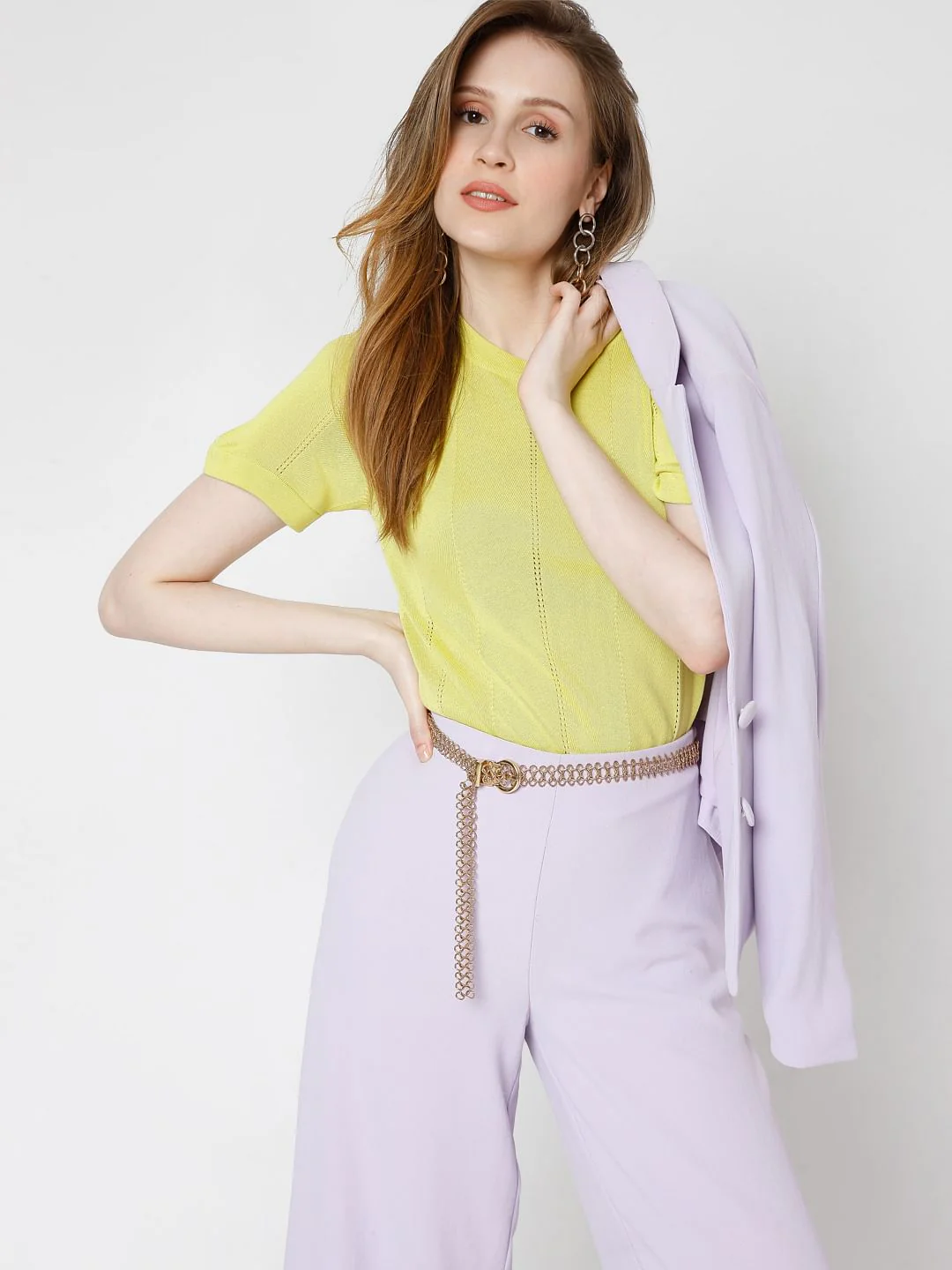 Yellow Knit Top