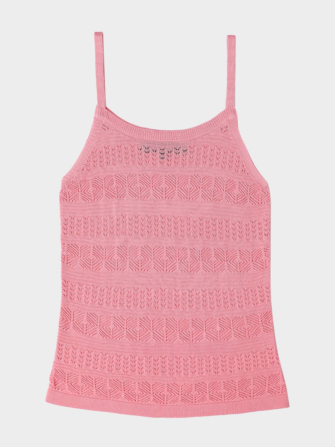 Pink Crochet Knit Top - Image 7