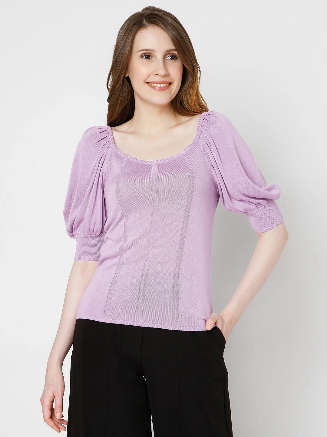 Lilac Knit Top - Image 2