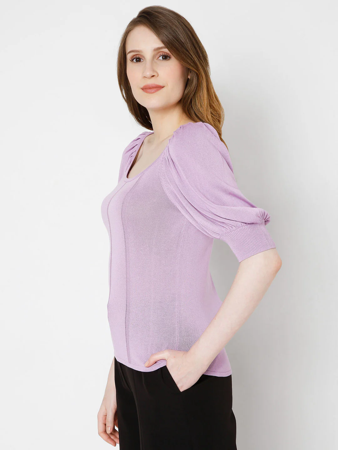 Lilac Knit Top - Image 3