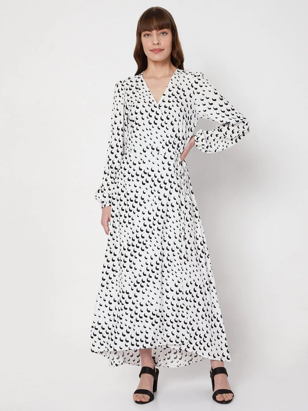 White Printed Maxi Dress - Image 2