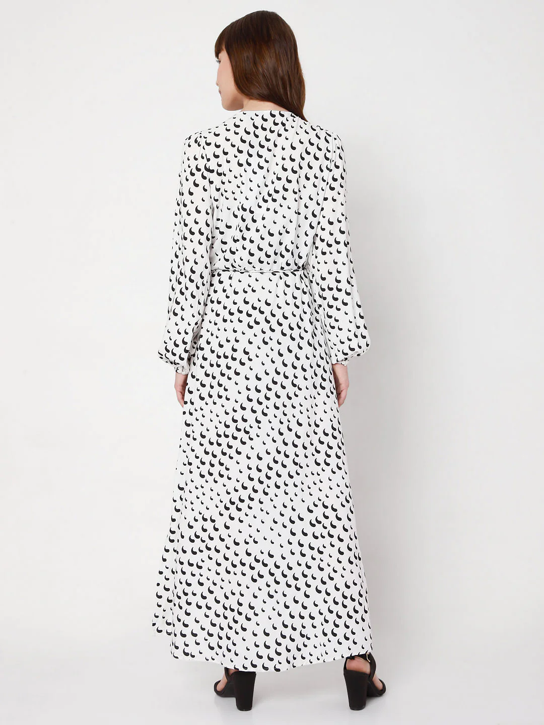 White Printed Maxi Dress - Image 4