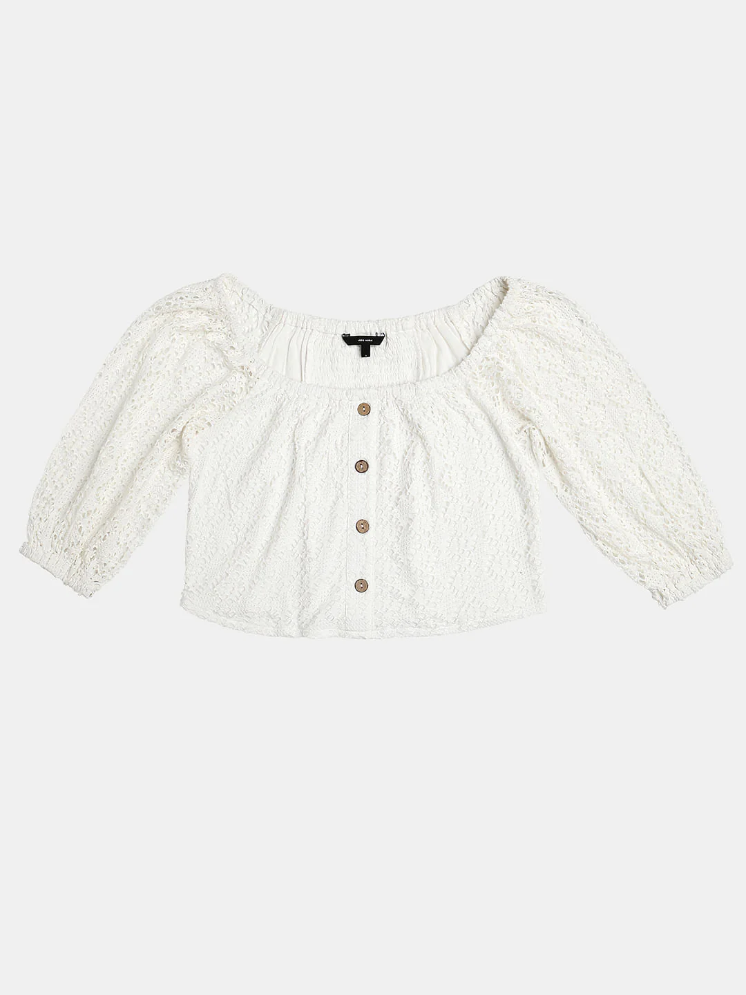 White Lace Crochet Top - Image 7