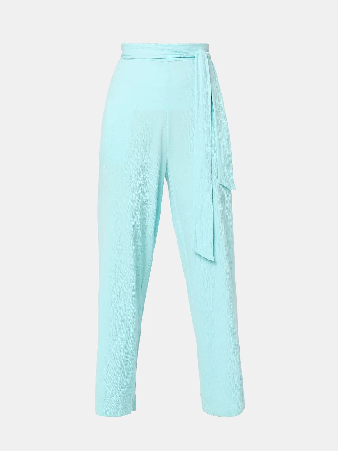 Blue Wide Leg Co-Ord Set Pants - Image 7