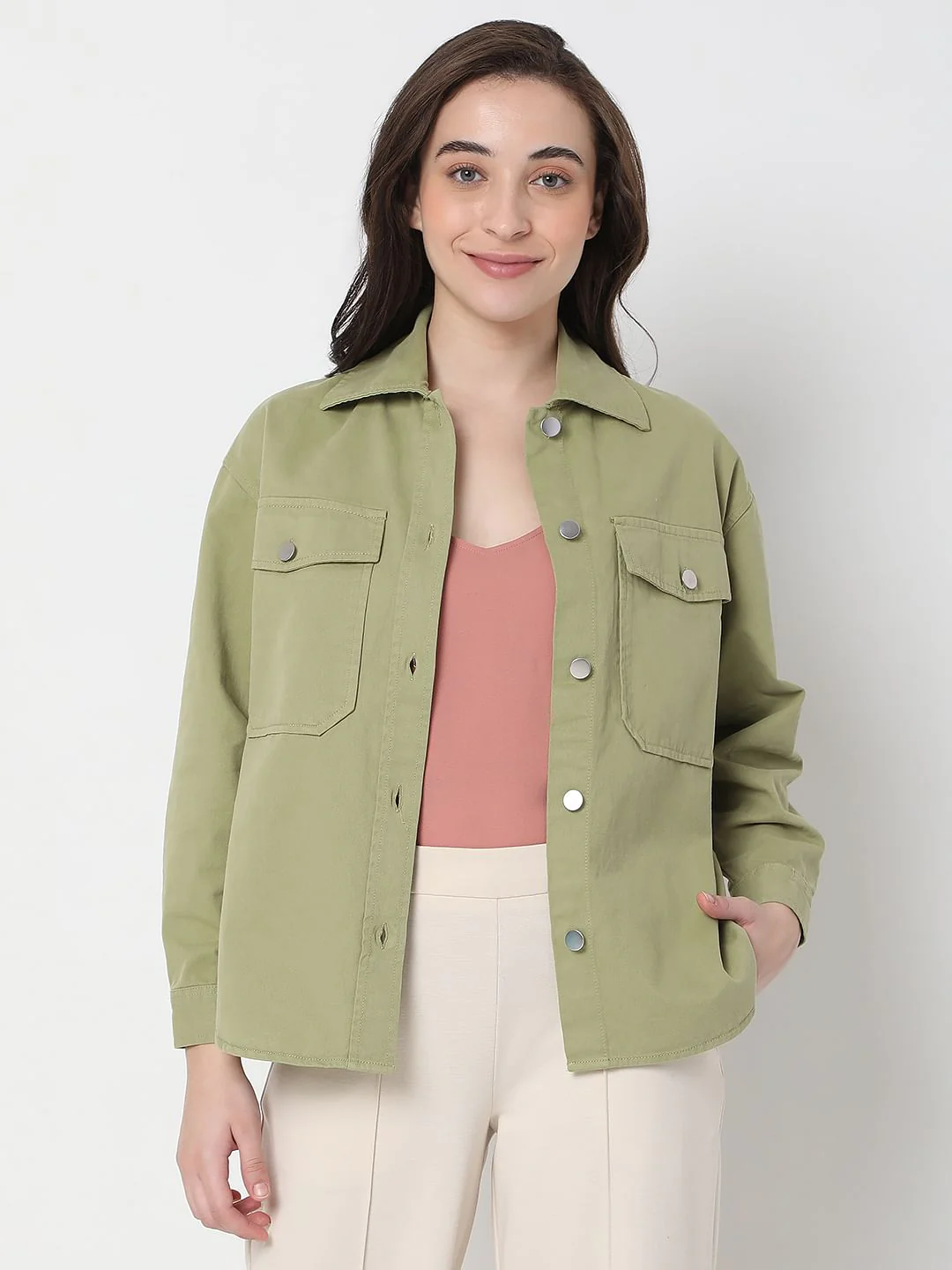 Green Denim Jacket - Image 2