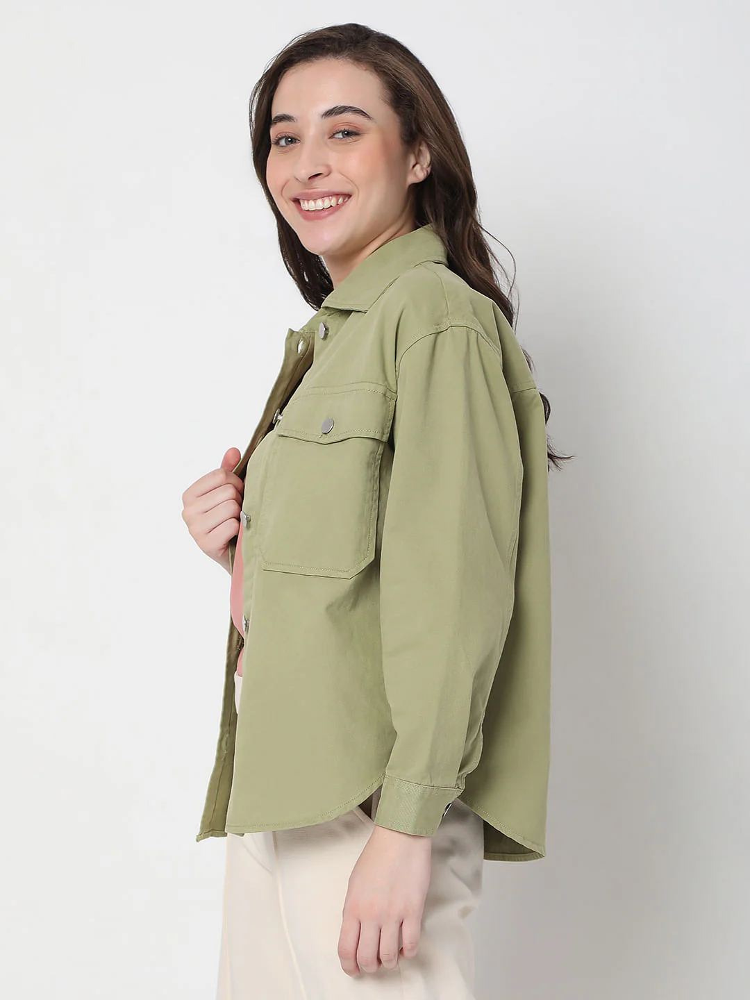 Green Denim Jacket - Image 3