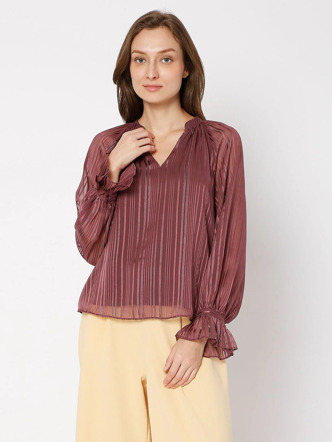 Violet Striped Top - Image 2