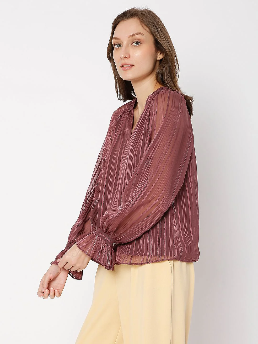 Violet Striped Top - Image 3