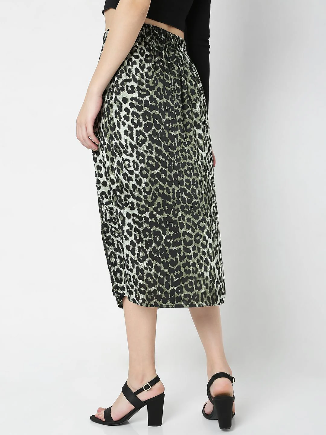 Green Animal Print Skirt - Image 4