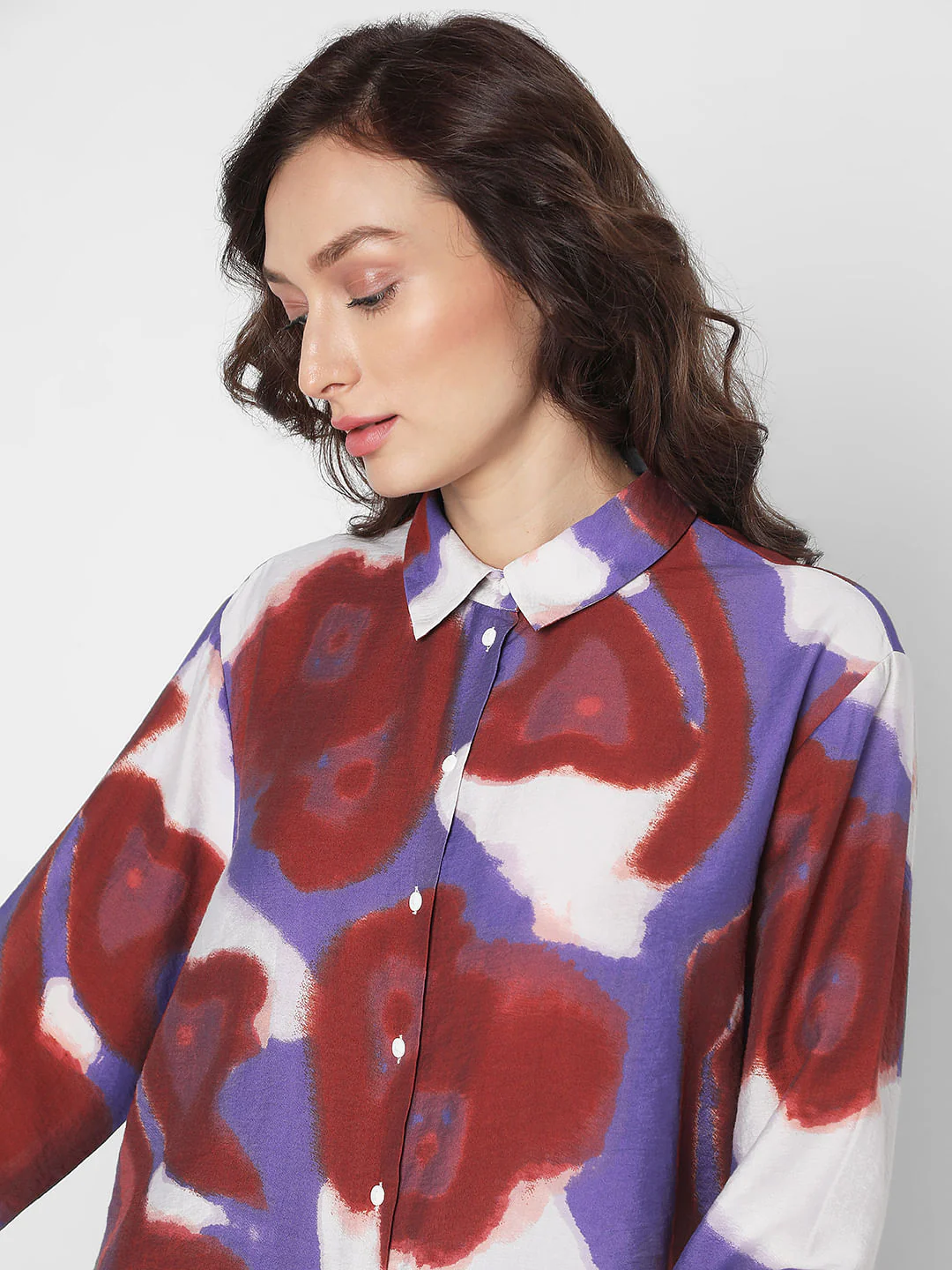 Multi-Coloured Abstract Print Co-Ord Set Shirt - Image 6