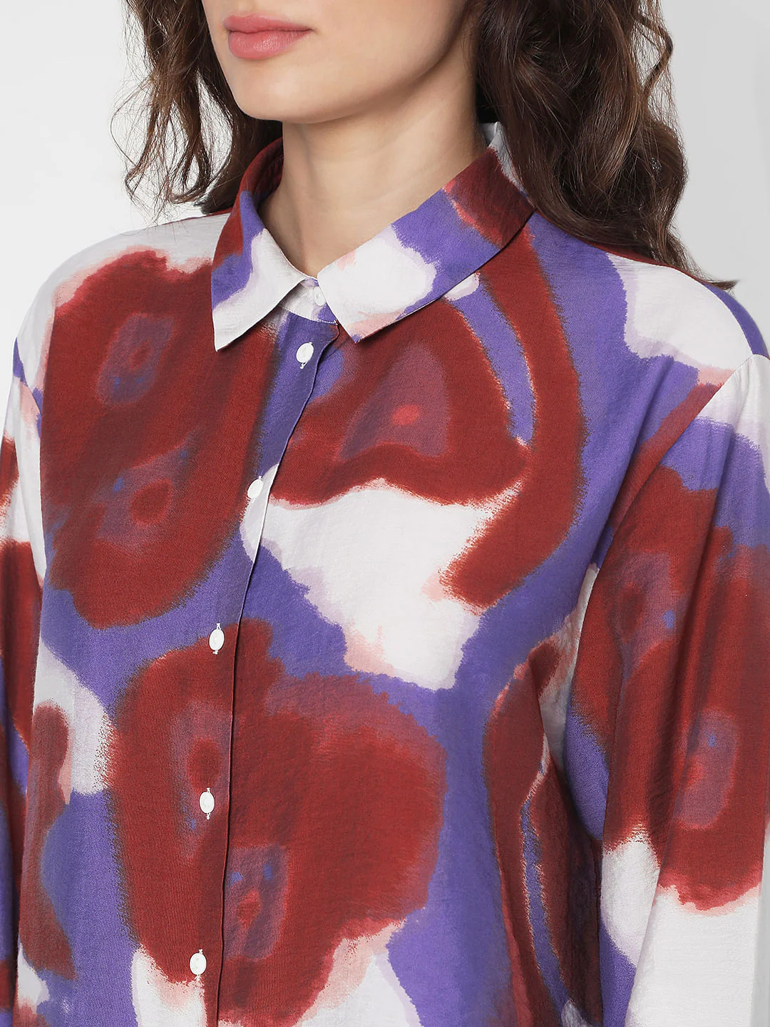 Multi-Coloured Abstract Print Co-Ord Set Shirt - Image 8