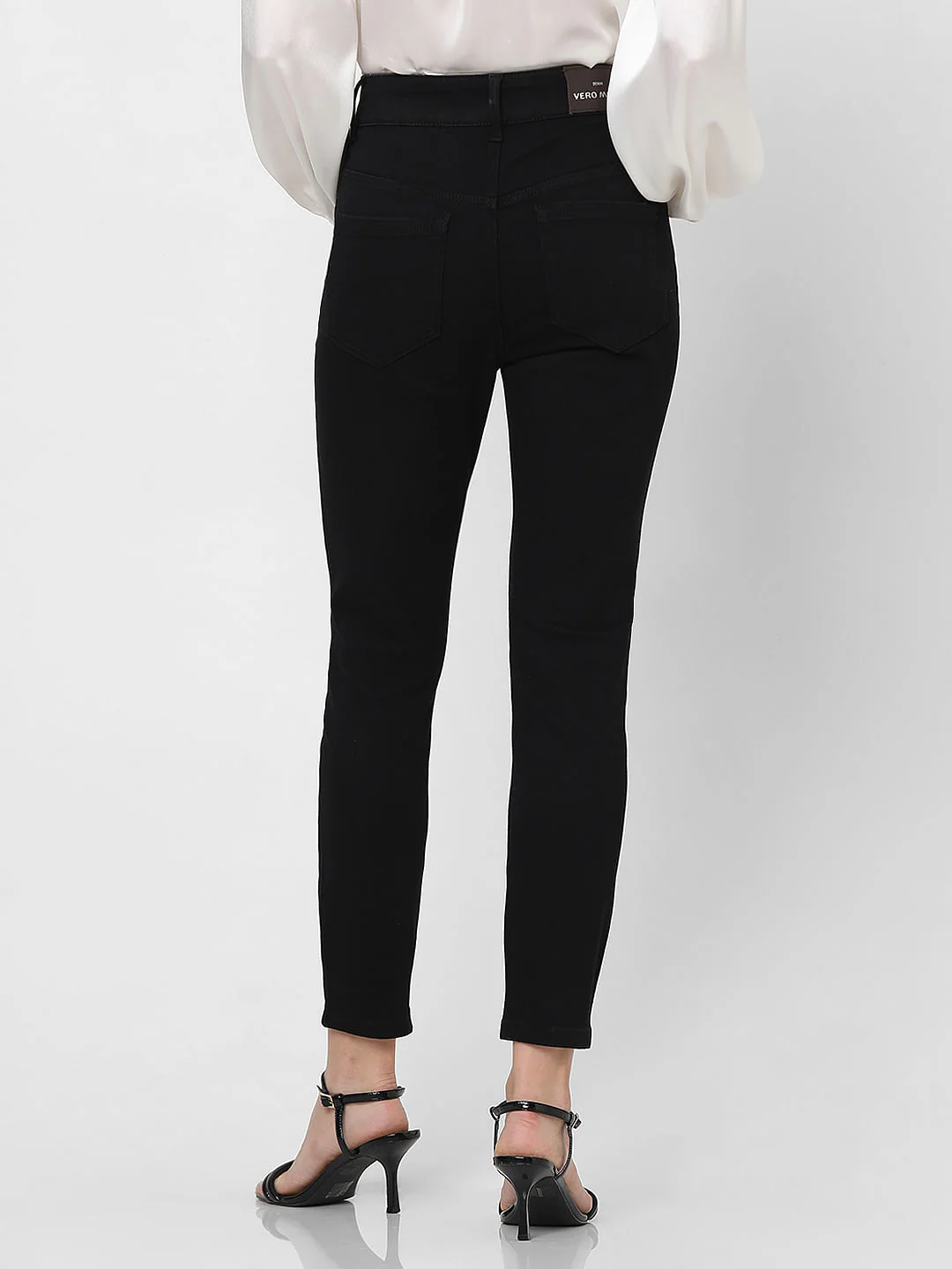 Black High Rise Wendy Skinny Jeans - Image 4