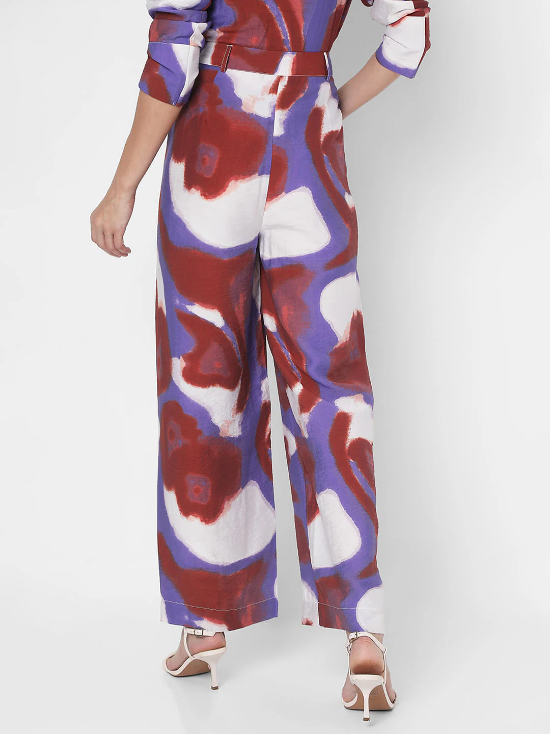 Multi-Coloured High Rise Printed Co-Ord Set Pants - Image 4