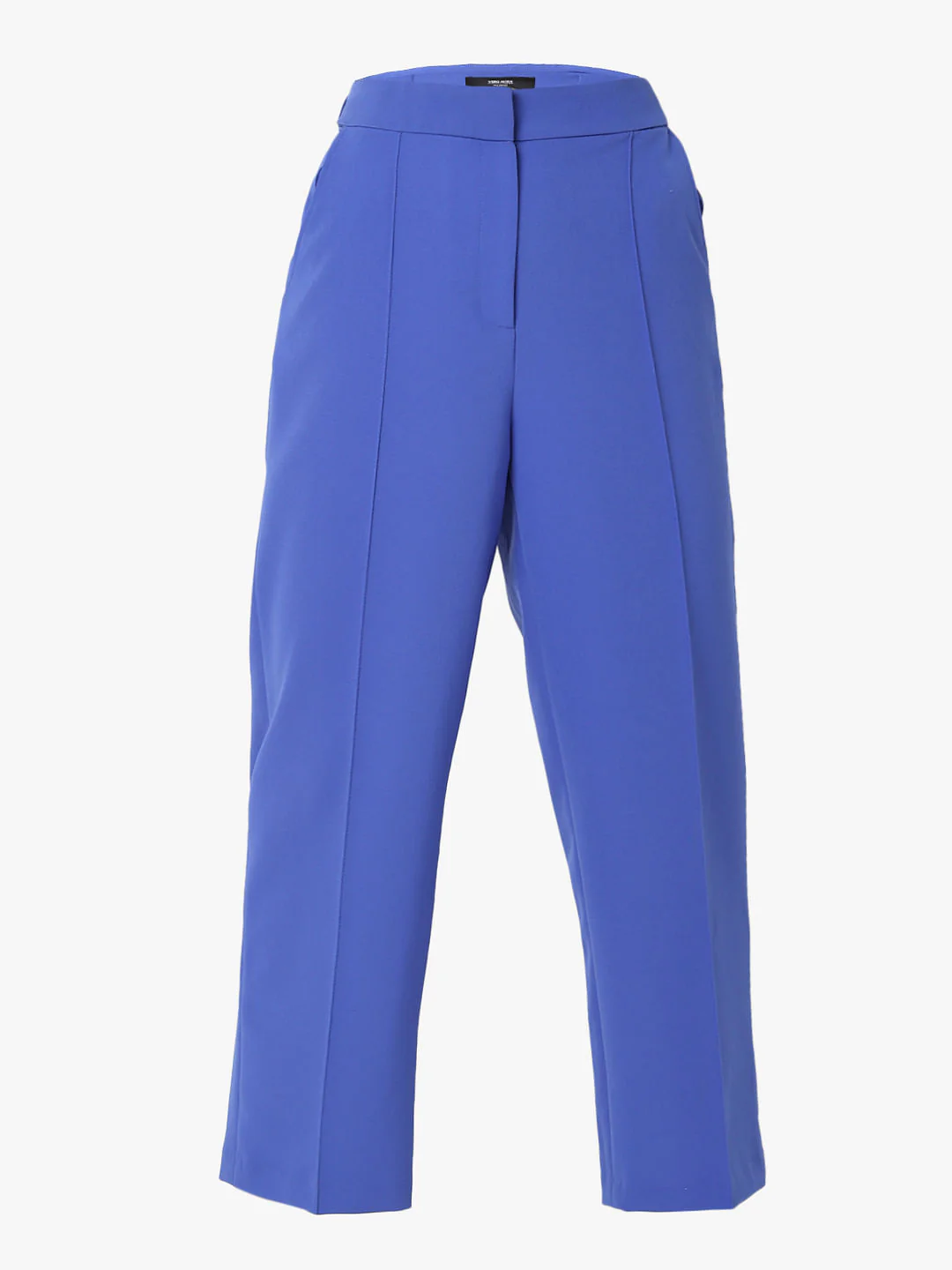 Blue High Rise Straight Fit Pants - Image 7